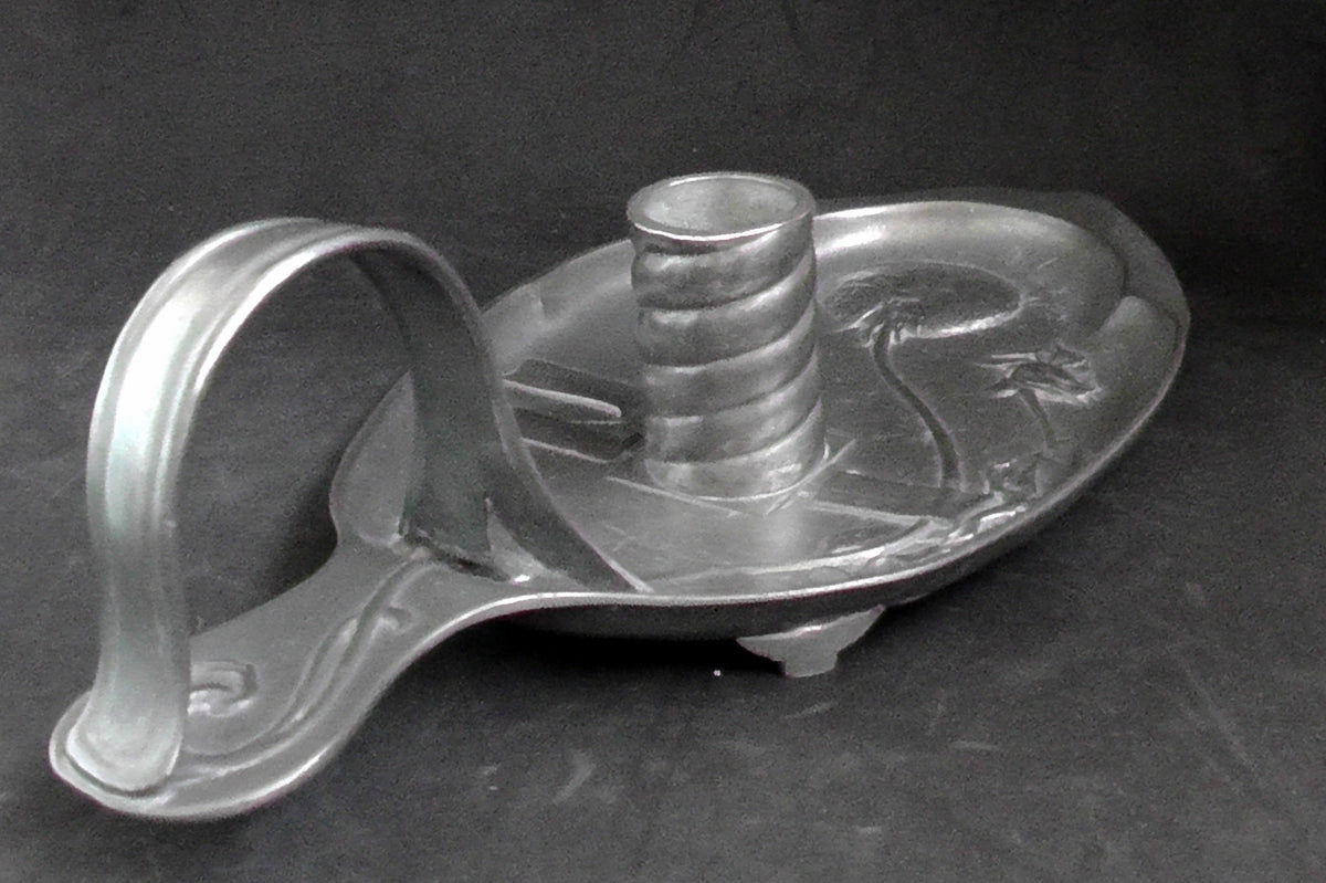 Kayzerzinn Art Nouveau Pewter Candle/Chamberstick #2