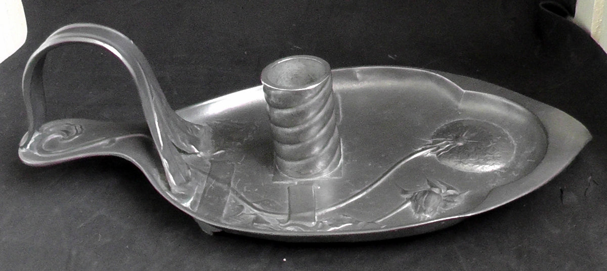Kayzerzinn Art Nouveau Pewter Candle/Chamberstick #2