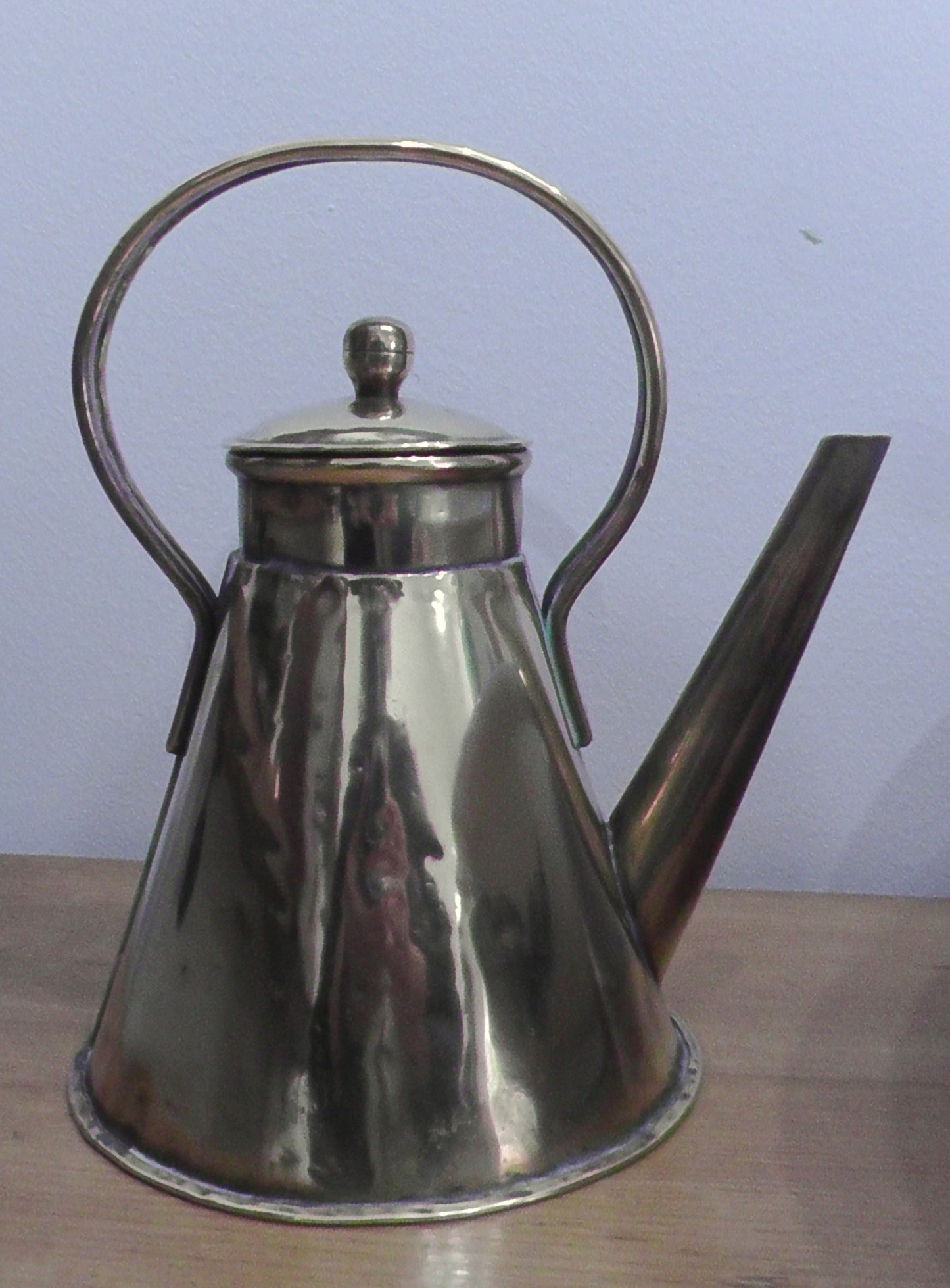 Vintage Brass Conical Kettle