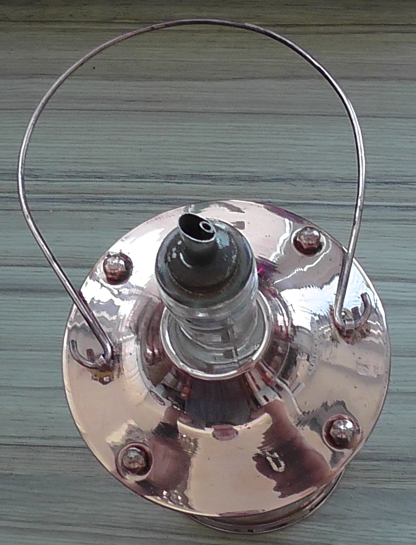 Vintage Mid Century Copper Musical Decanter in the form of a Lantern