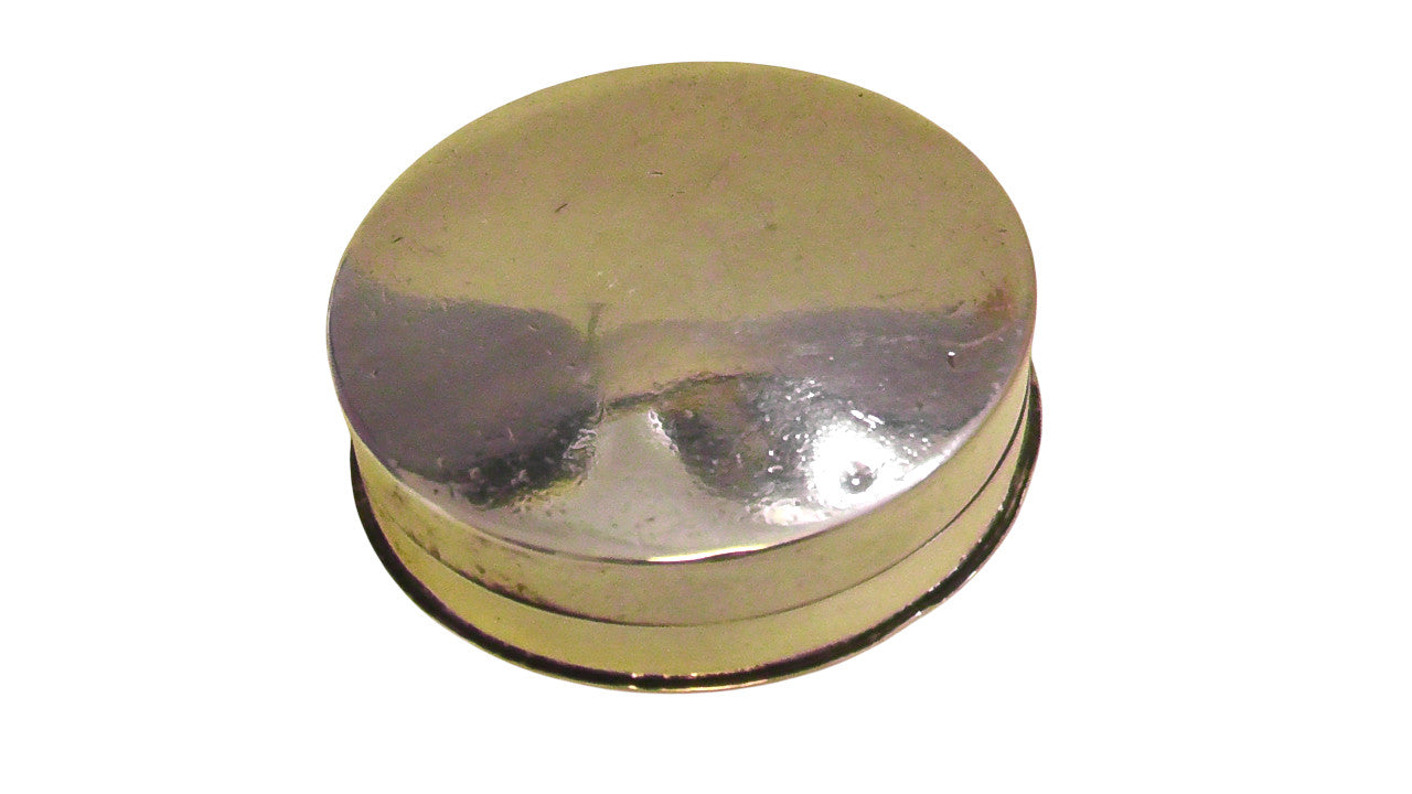 Solid Silver George III Round Patch Box/Vinegarette with Lavender cake - dated 1820 by Samuel Pemberton