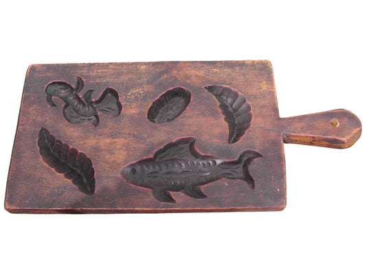 Antique Large French Treen butter Mold