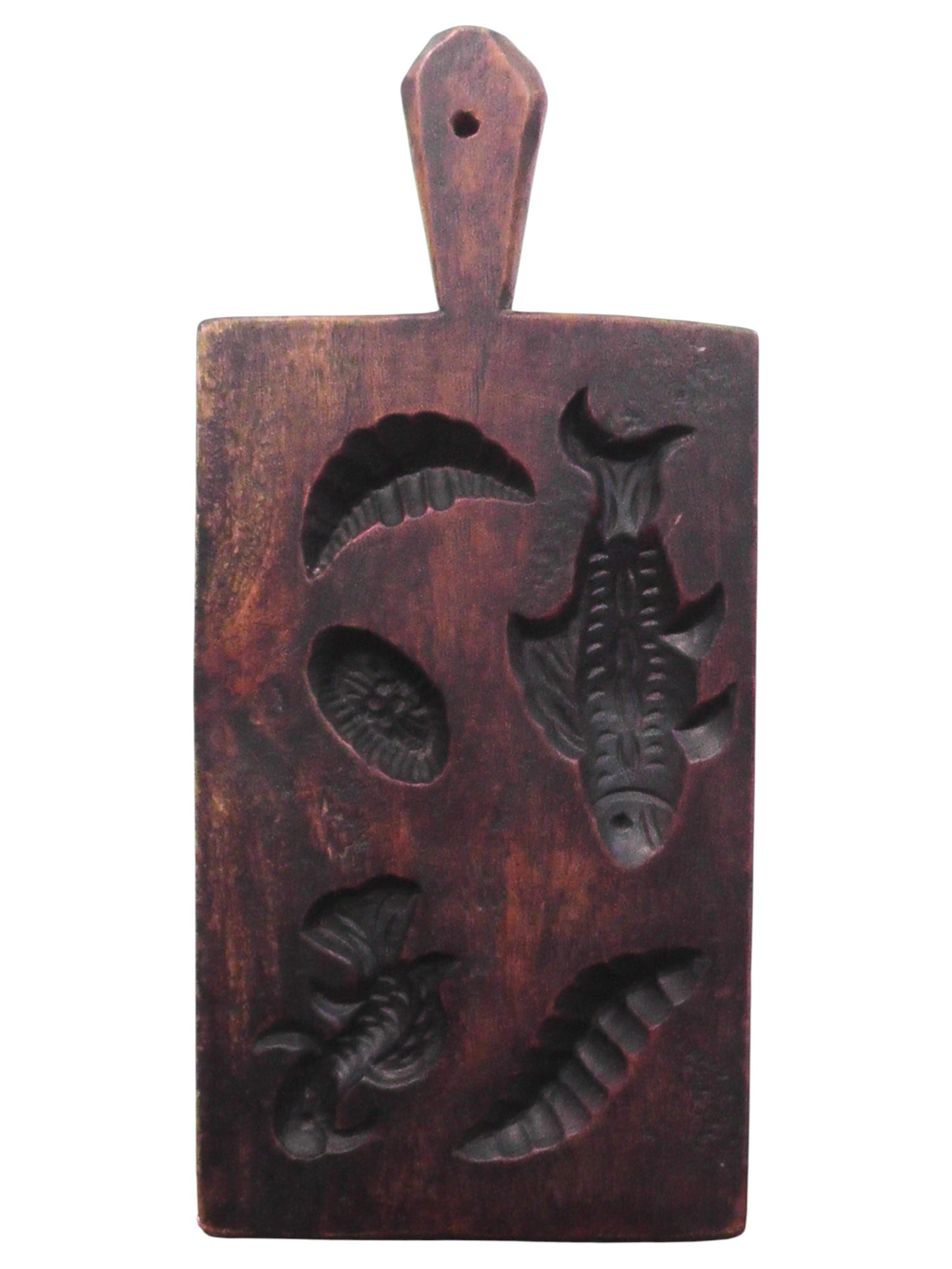 Antique Large French Treen butter Mold