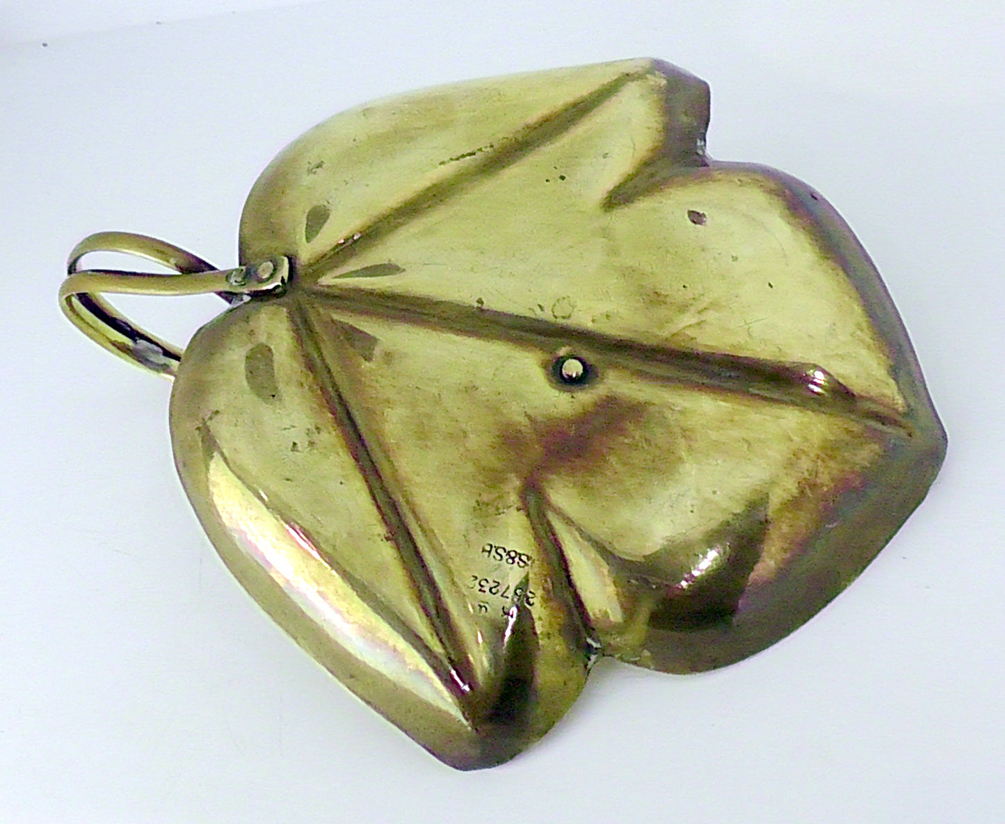 JS & S Sankey Leaf Design Chamberstick/Candlestick