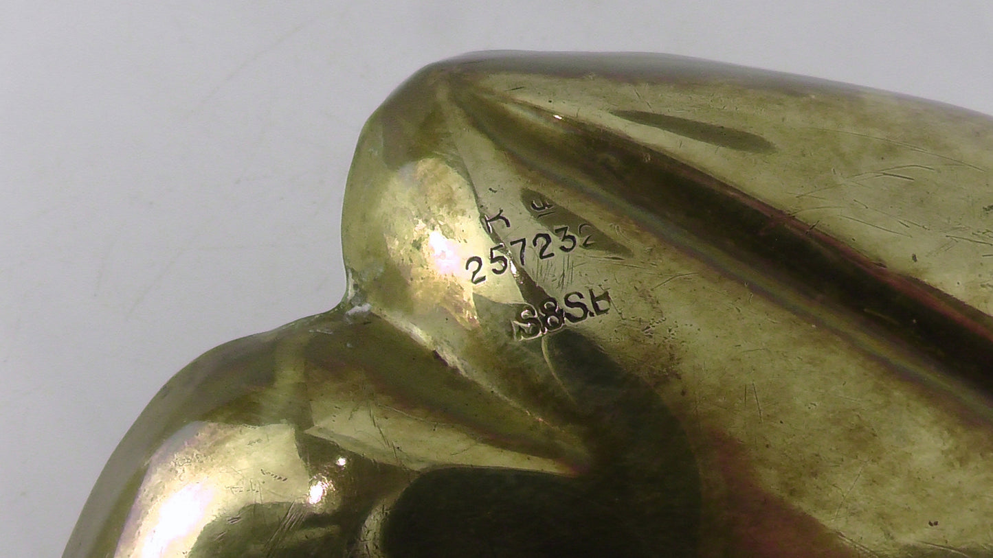 JS & S Sankey Leaf Design Chamberstick/Candlestick