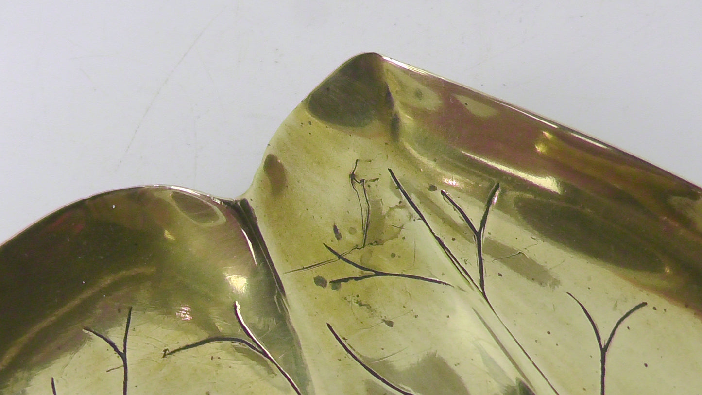 JS & S Sankey Leaf Design Chamberstick/Candlestick