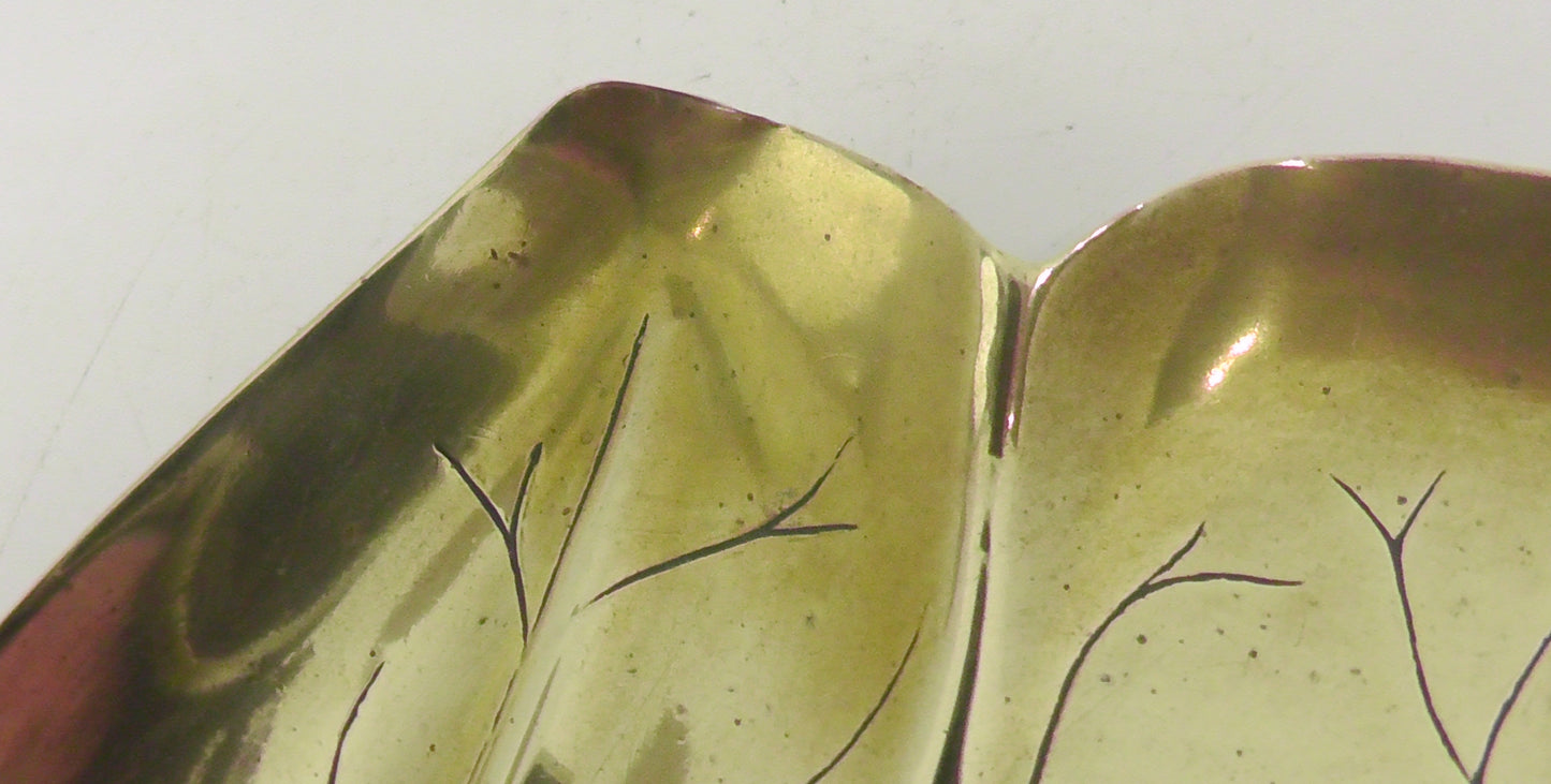 JS & S Sankey Leaf Design Chamberstick/Candlestick