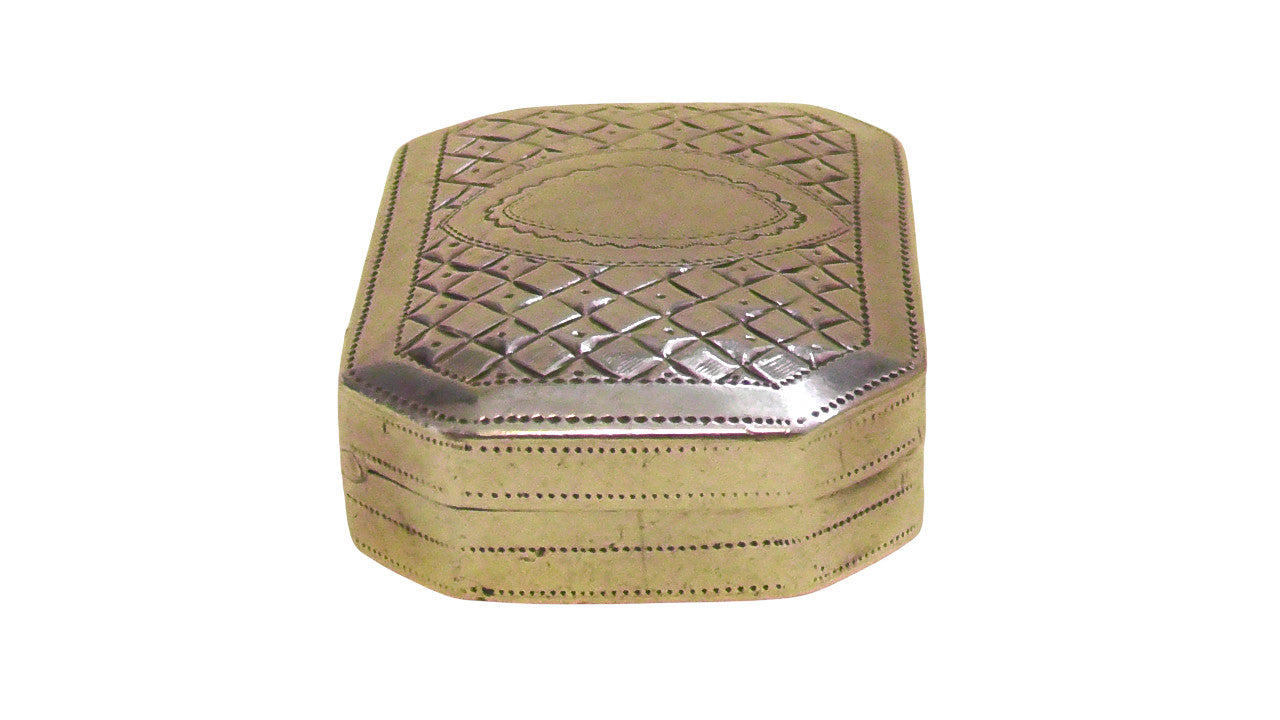 Solid Silver George III Vinaigrette Dates 1802 by Samuel Pemberton