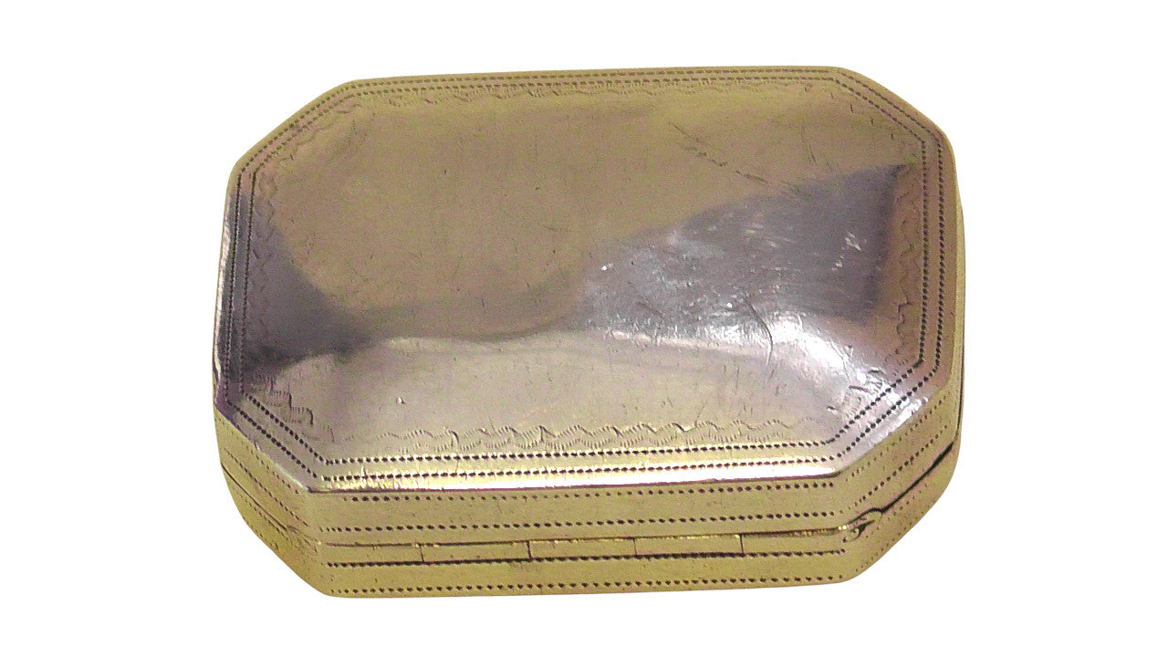 Solid Silver George III Vinaigrette Dates 1802 by Samuel Pemberton