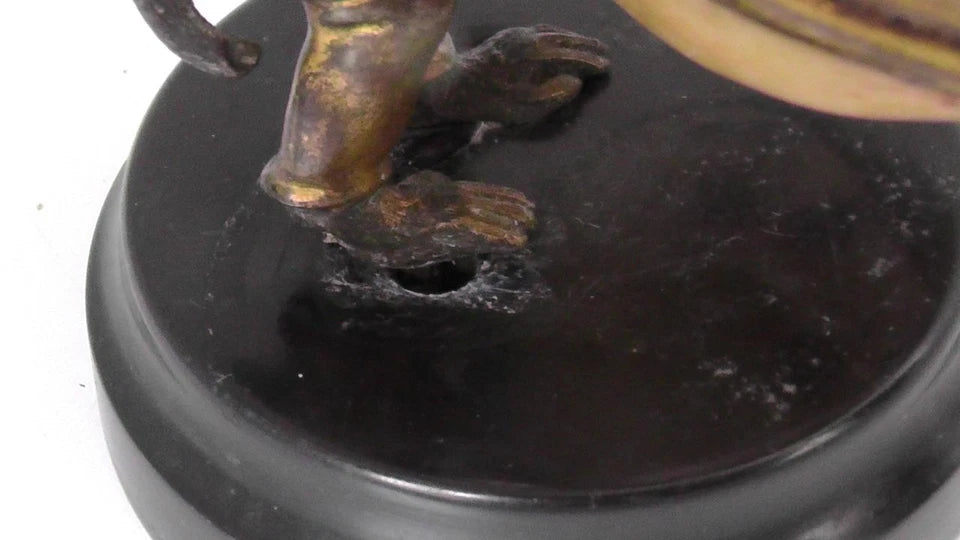 19th French Gilt Bronze Monkey Sailor Vide Poche