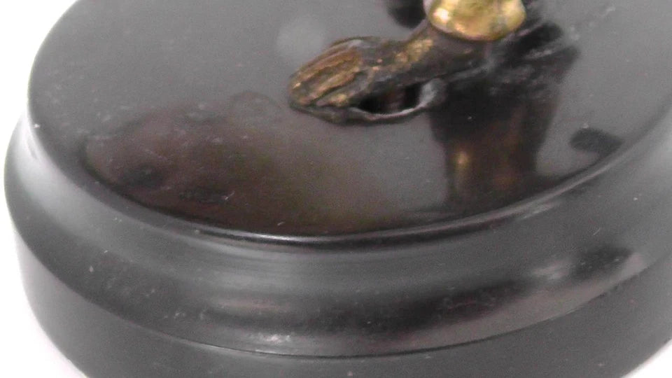 19th French Gilt Bronze Monkey Sailor Vide Poche