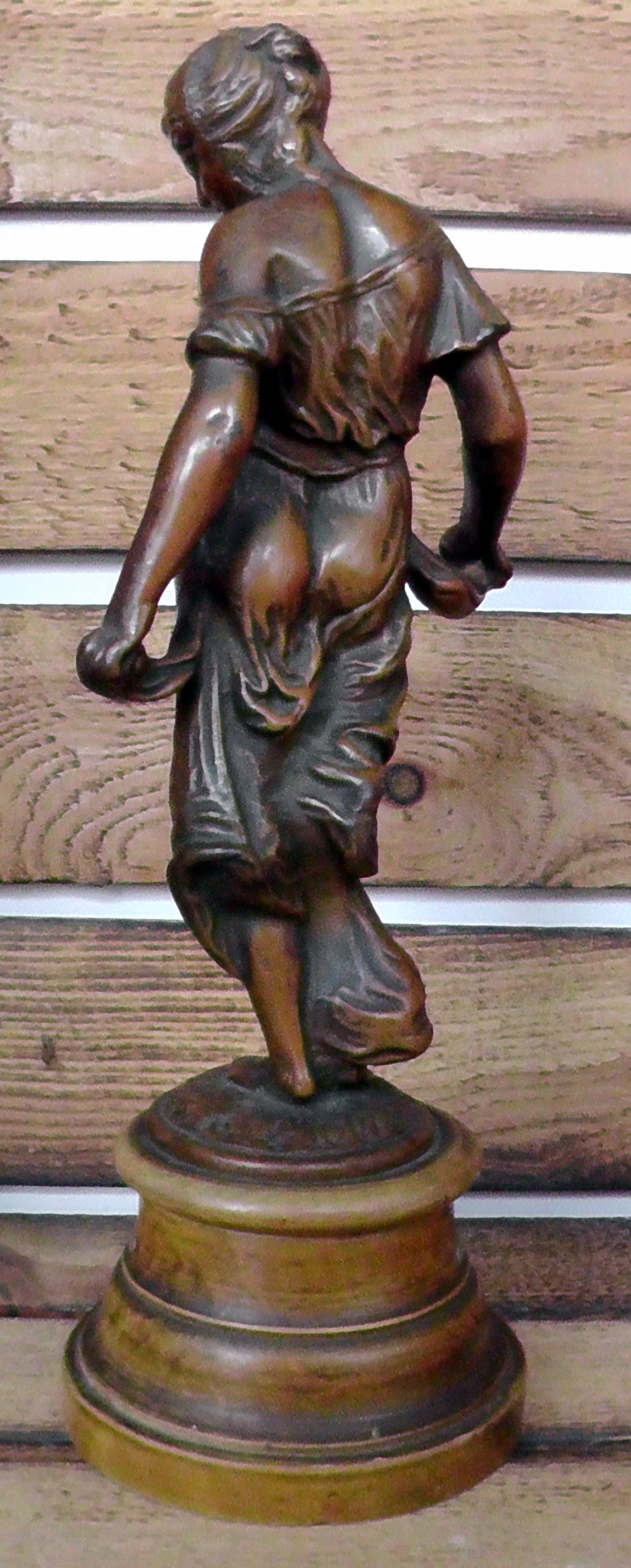 Late 19thC French Patinated Bronze Figure Modistie