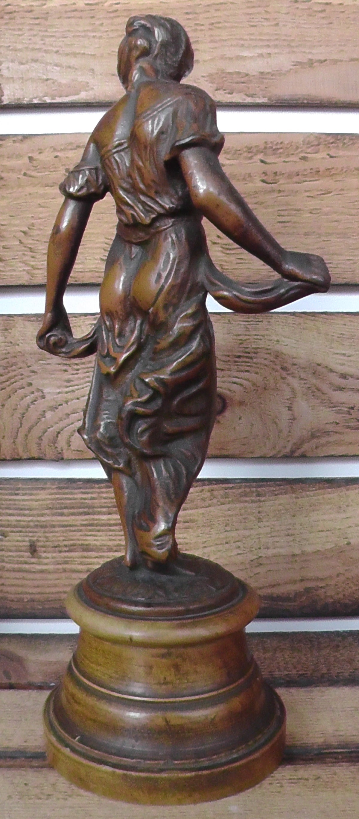 Late 19thC French Patinated Bronze Figure Modistie