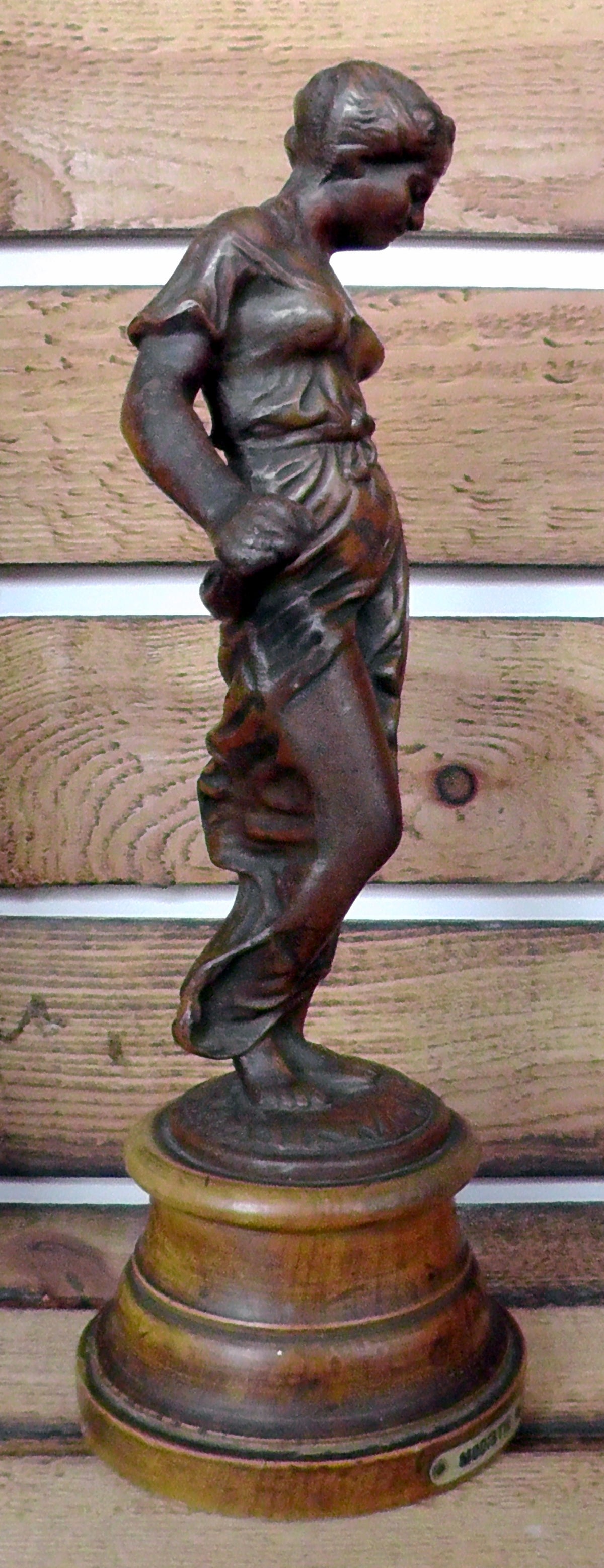 Late 19thC French Patinated Bronze Figure Modistie