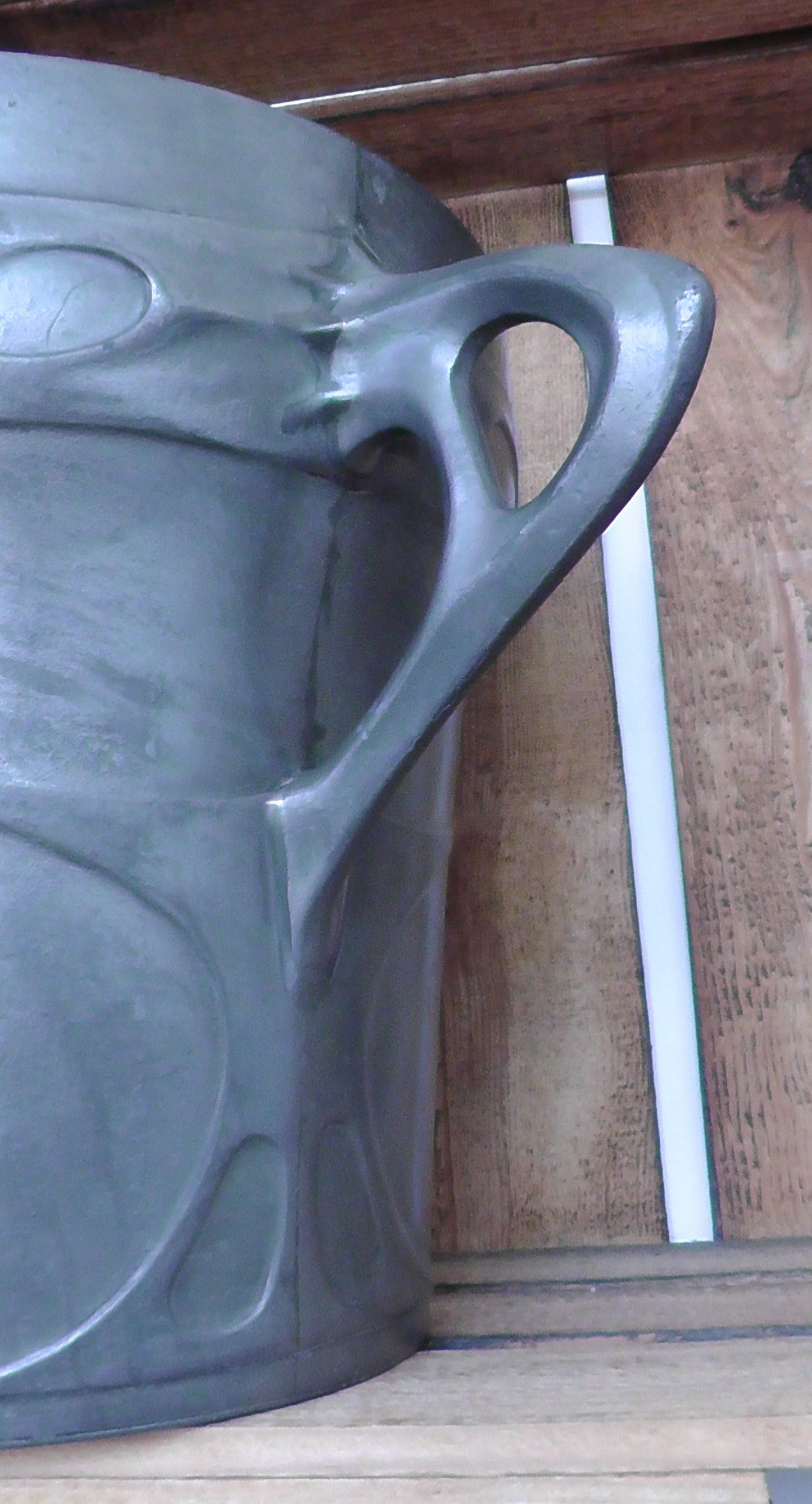 Large Art Nouveau Pewter Champagne Cooler by Osiris