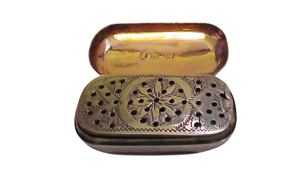 Solid Silver George III Vinaigrette Dates 1815