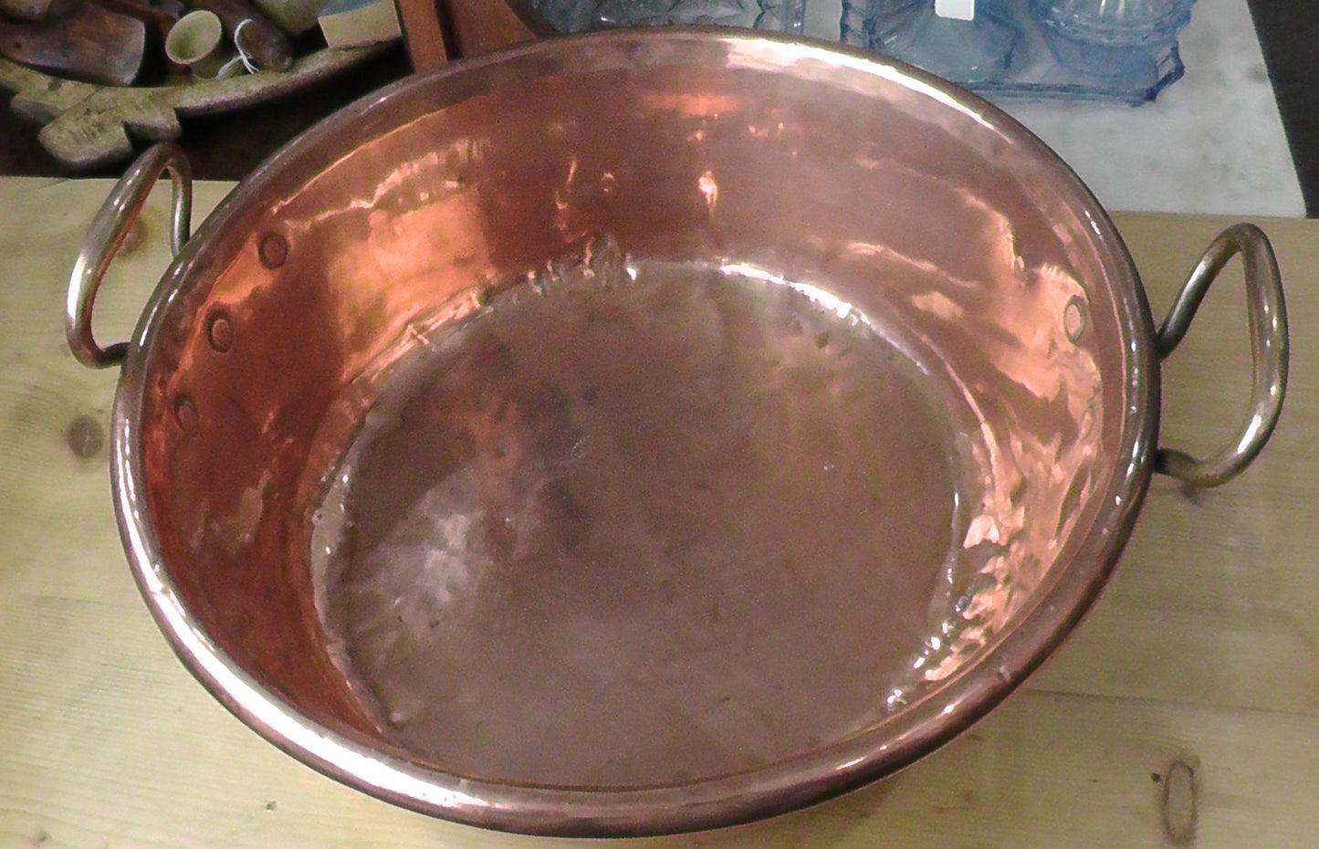 Victorian Large 15 Inch Copper Preserve Pan