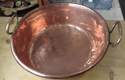 Victorian Large 15 Inch Copper Preserve Pan