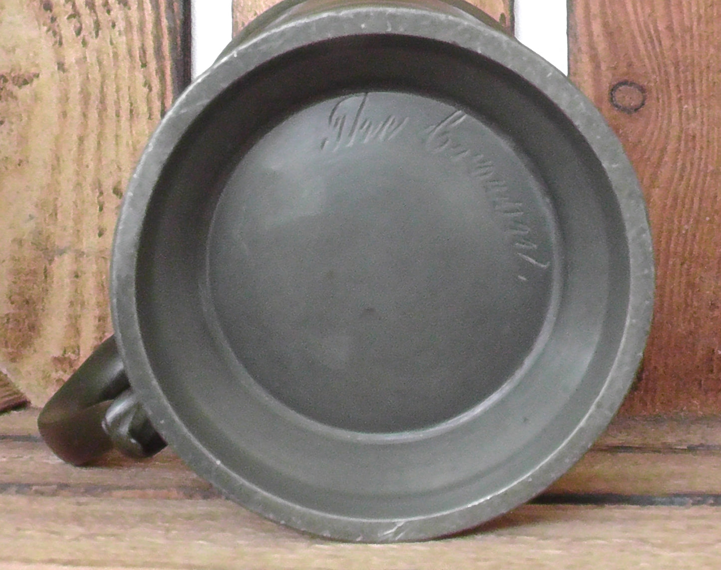 Victorian Pewter 1 Pint Measure G Familoe & Sons Tankard