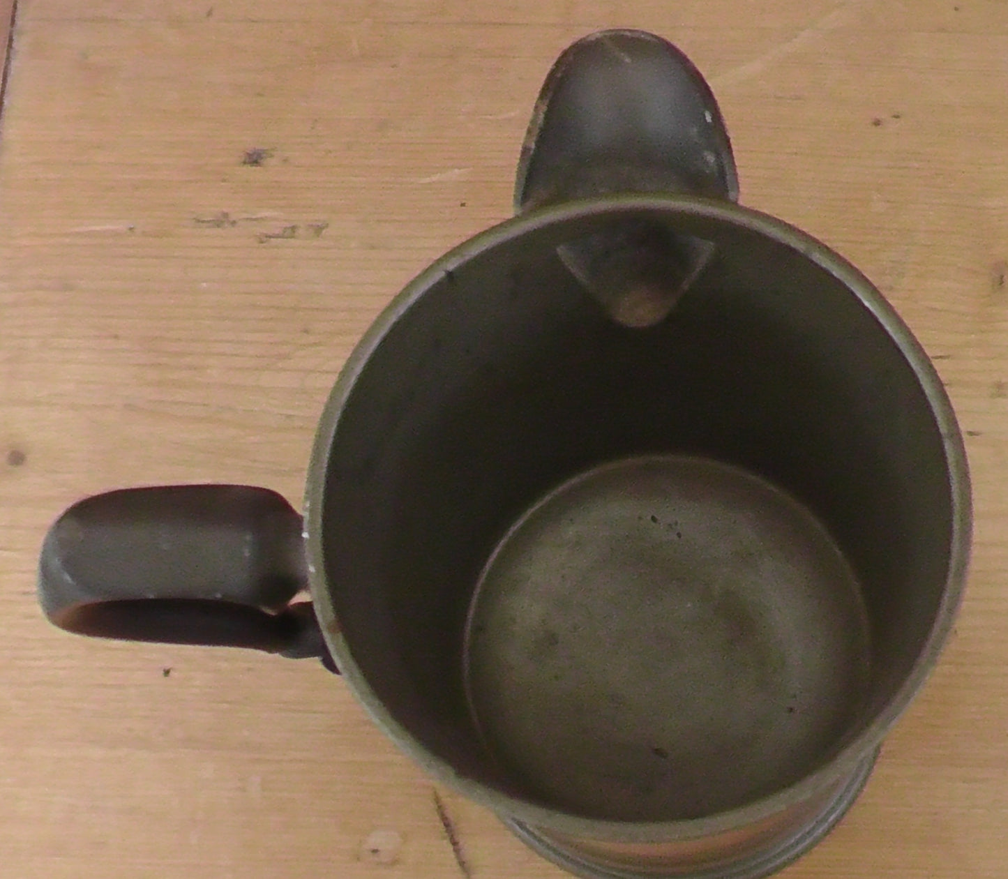 Victorian Pewter 1 Pint Measure G Familoe & Sons Tankard