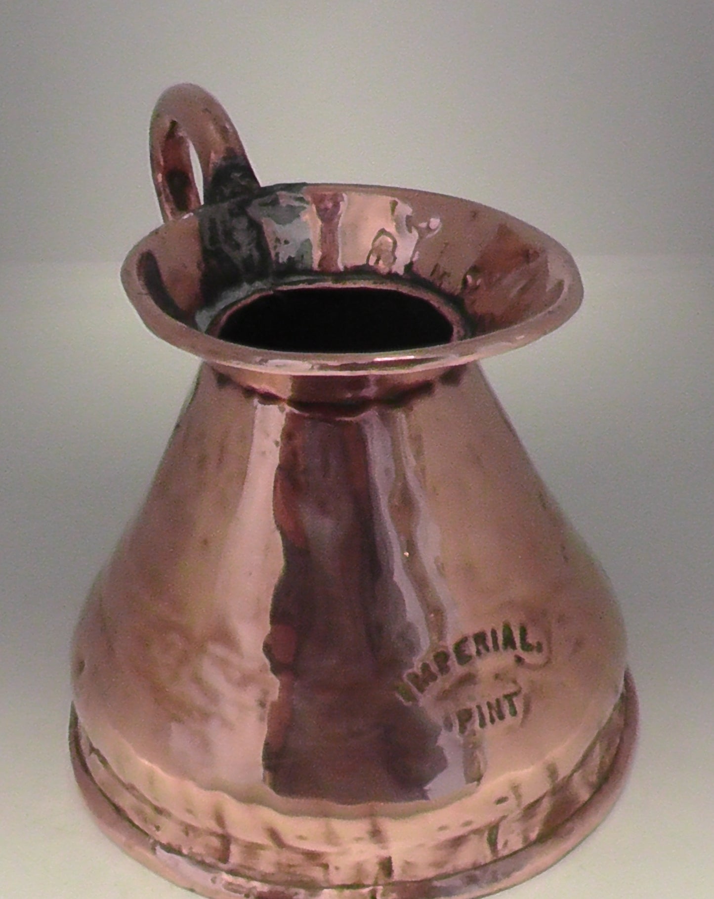 Victorian 1 Pint Copper Flagon/Harvest Jug