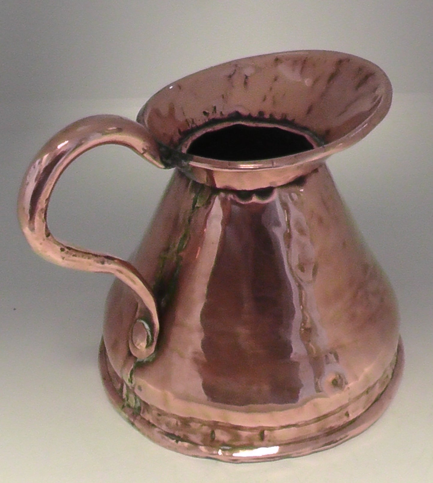 Victorian 1 Pint Copper Flagon/Harvest Jug