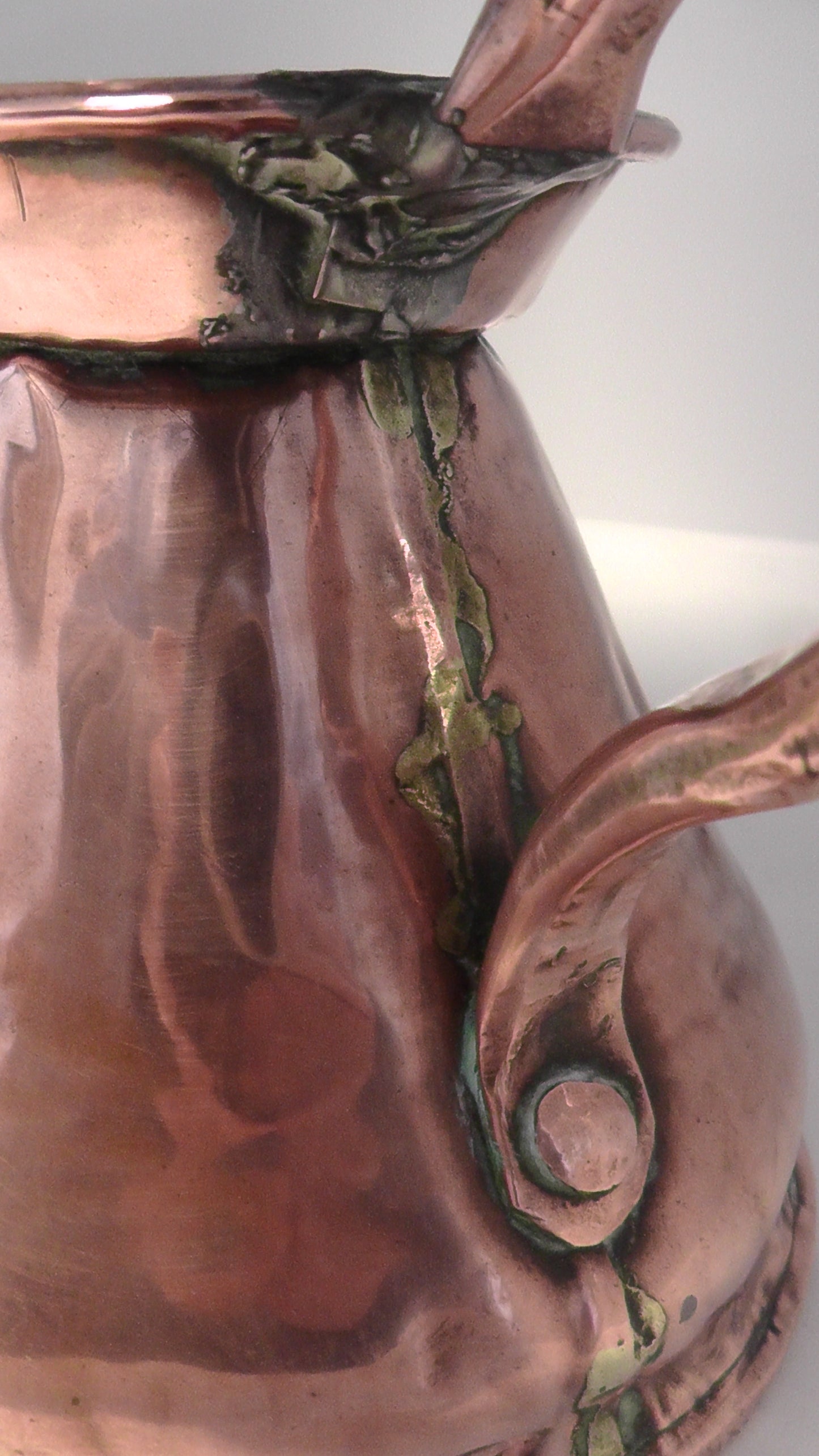 Victorian 1 Pint Copper Flagon/Harvest Jug