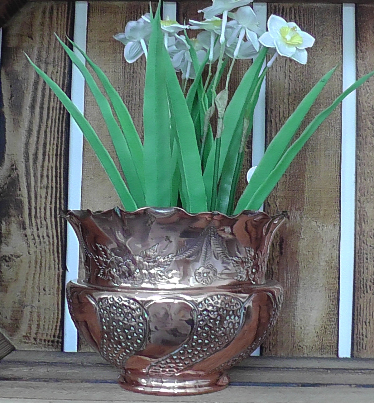 Victorian/Edwardian Copper Vase/Planter