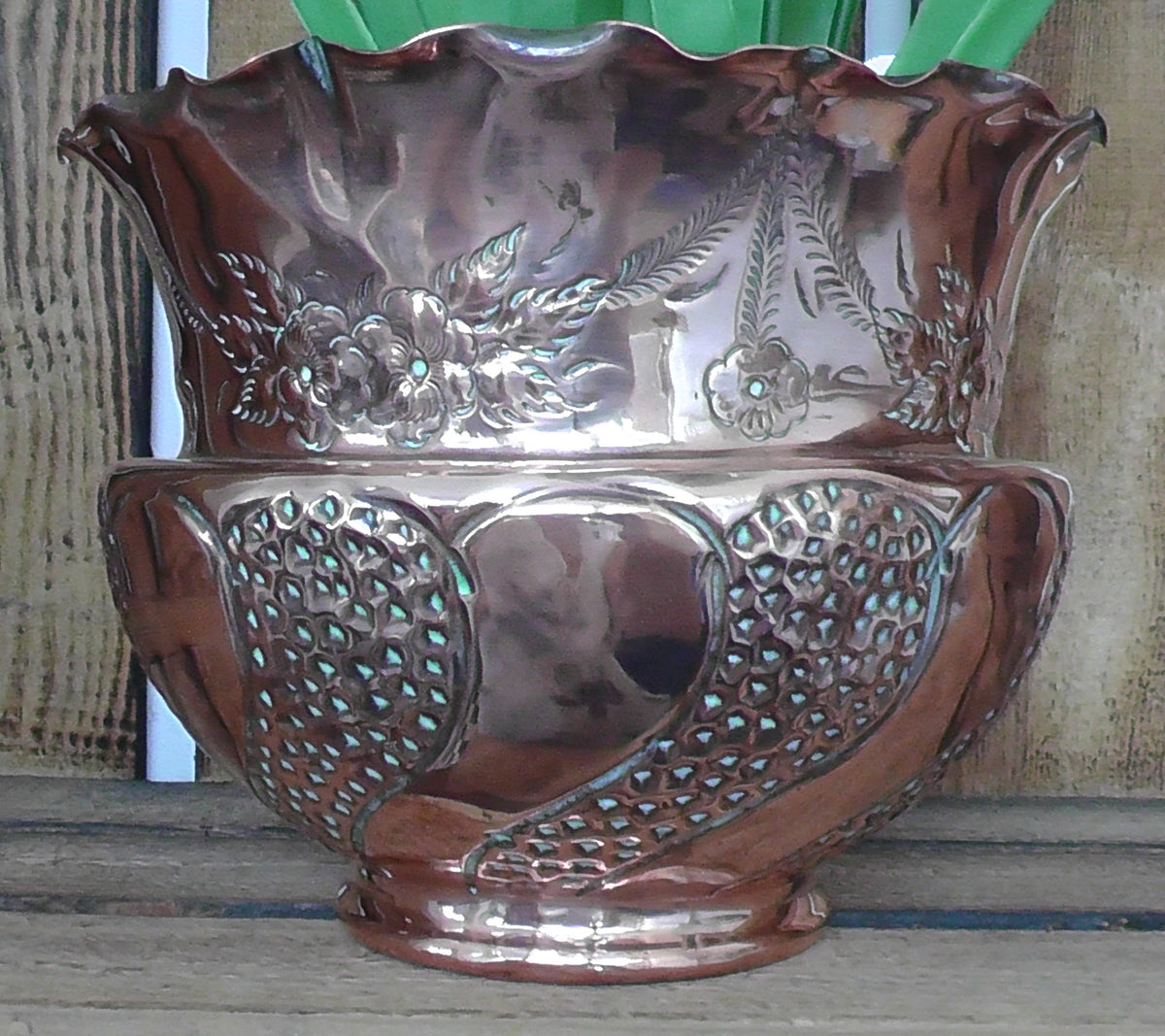Victorian/Edwardian Copper Vase/Planter