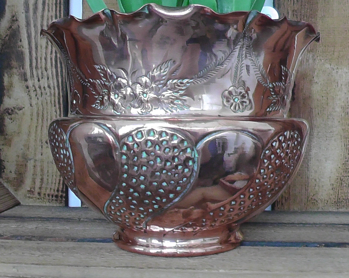 Victorian/Edwardian Copper Vase/Planter