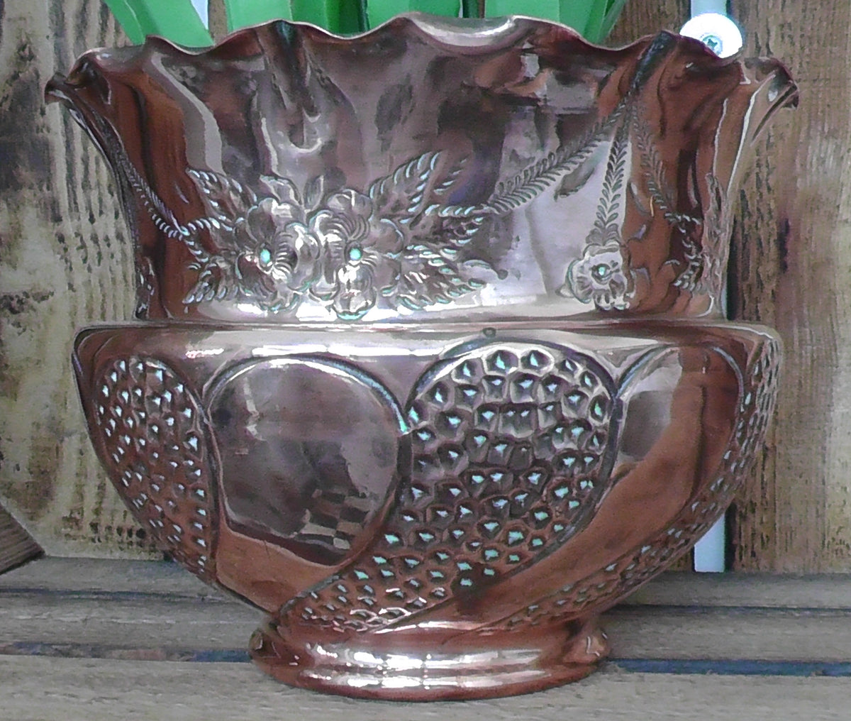 Victorian/Edwardian Copper Vase/Planter