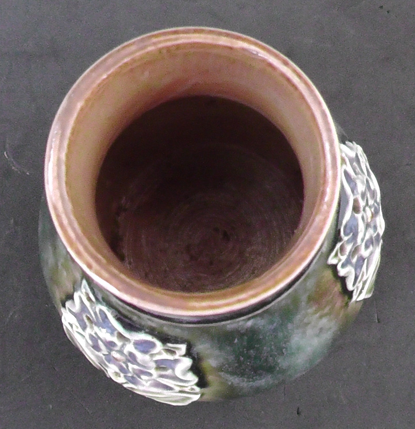 Miniature Art Nouveau Doulton Lambeth stoneware lidded Pot Pourri
