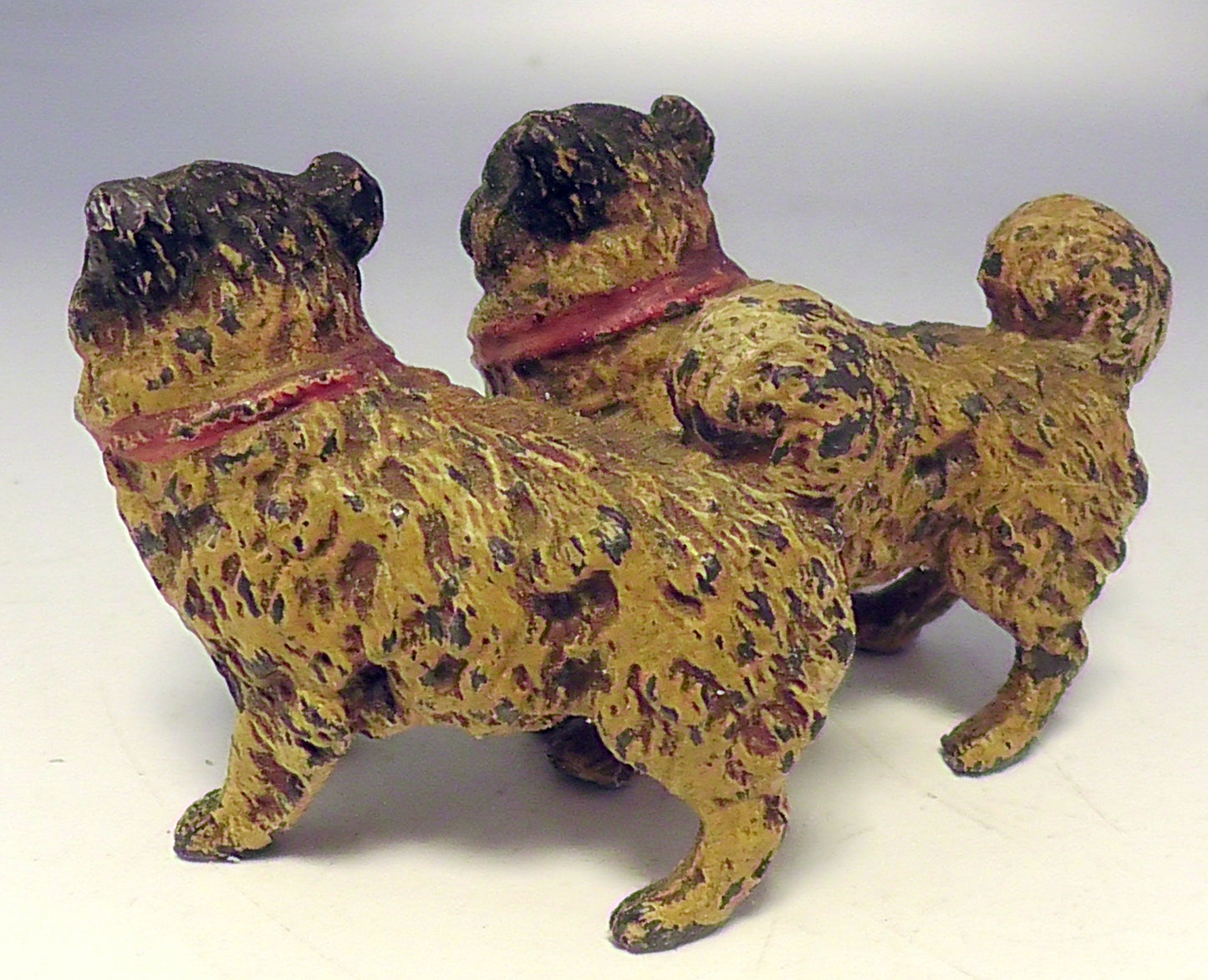 Cold Painted Small Pair of Pugs Figure