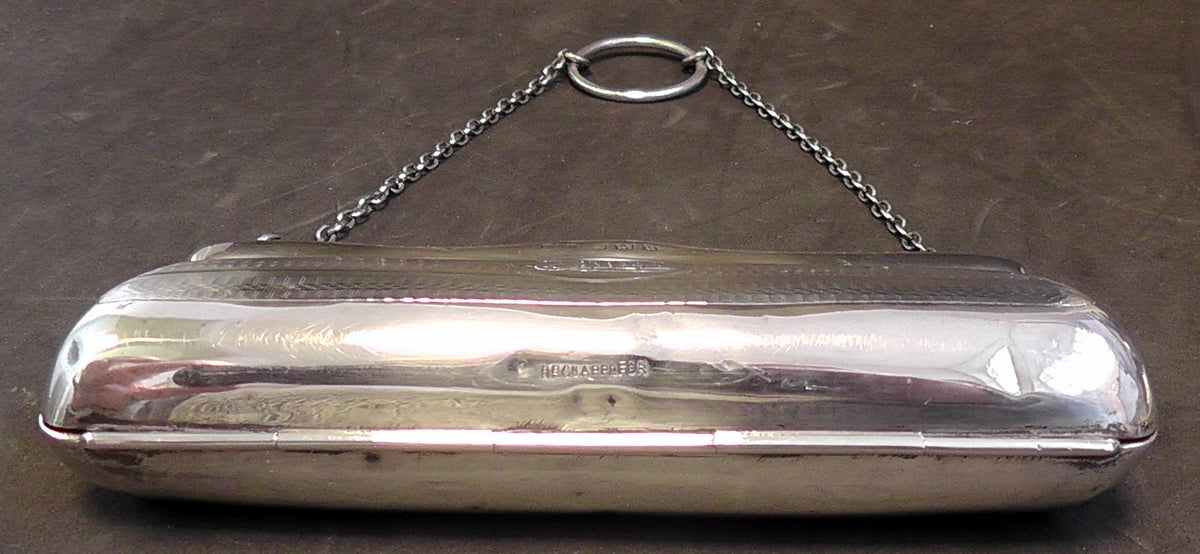 Antiques Solid Silver Finger Ring Purse Hallmarked 1919