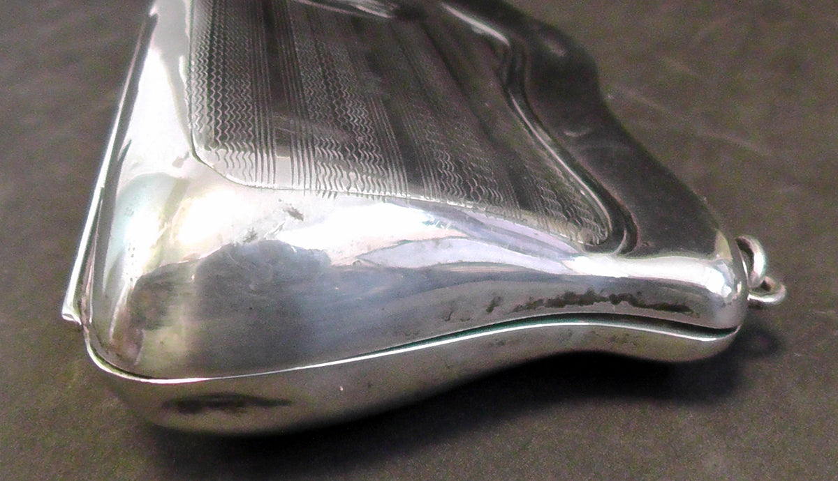 Antiques Solid Silver Finger Ring Purse Hallmarked 1919