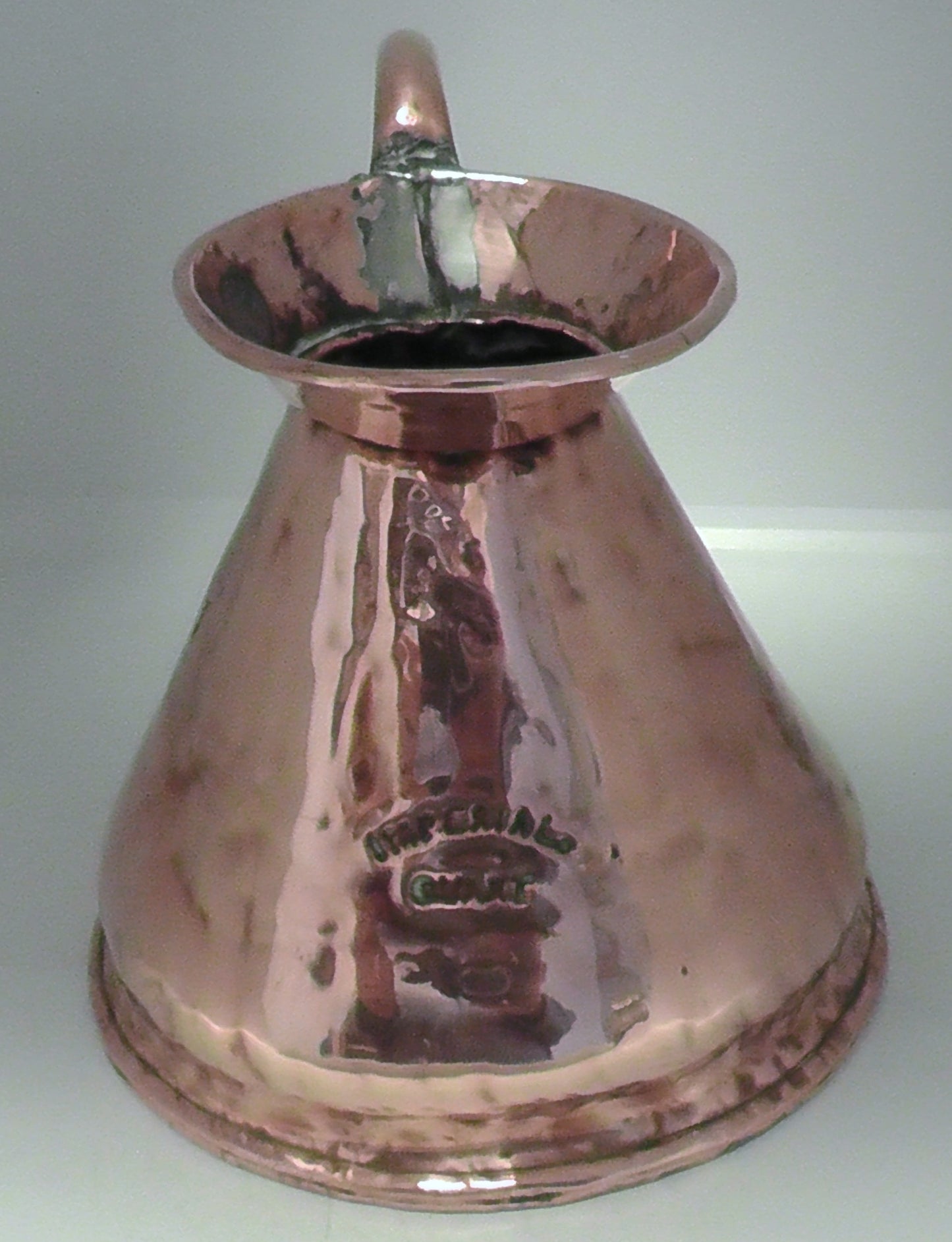 Victorian Quart Copper Flagon/Harvest Jug