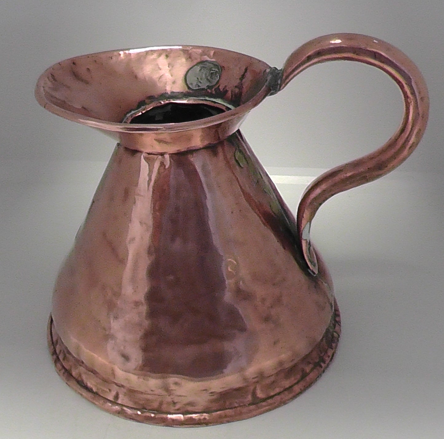 Victorian Quart Copper Flagon/Harvest Jug