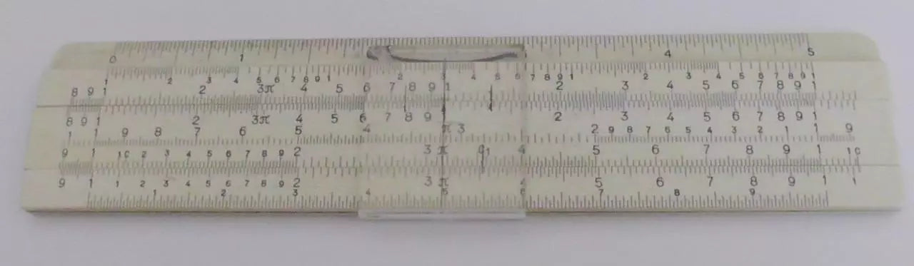 Vintage A.W. Faber Castell 167/87 G Rietz Slide Rule and Case - Made in Germany