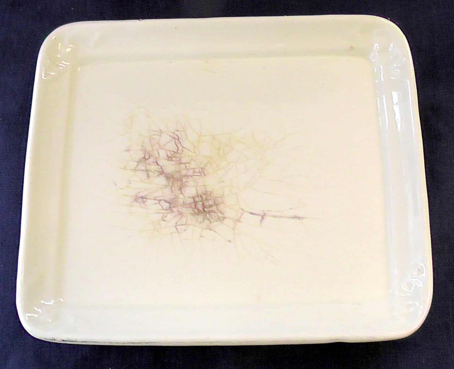 Vintage Art Deco Cheese/Butter Dish - Roses Design