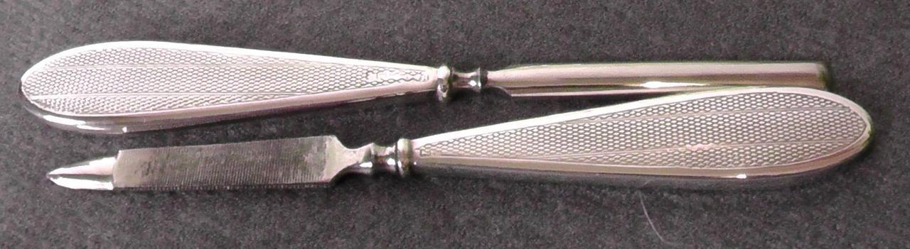 Art Deco 7 Piece Cased Manicure Set - Horton & Allday dates 1923