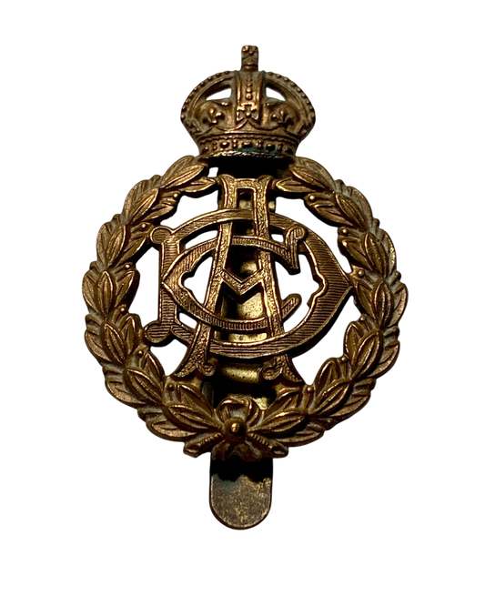 1st pattern British Army Dental Corps (ADC) Brass Cap Badge - Pre 1948.