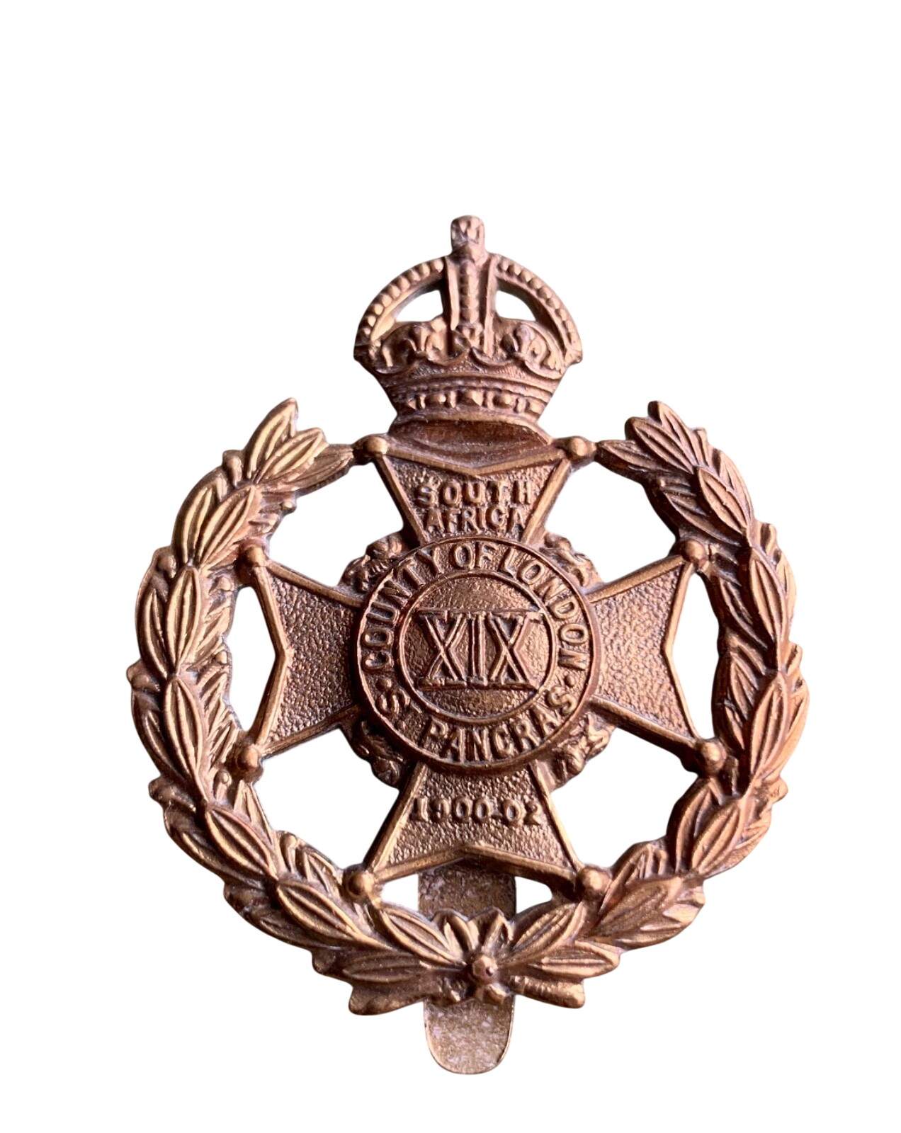 Original 19th (County of London) Battalion (St Pancras) Cap Badge