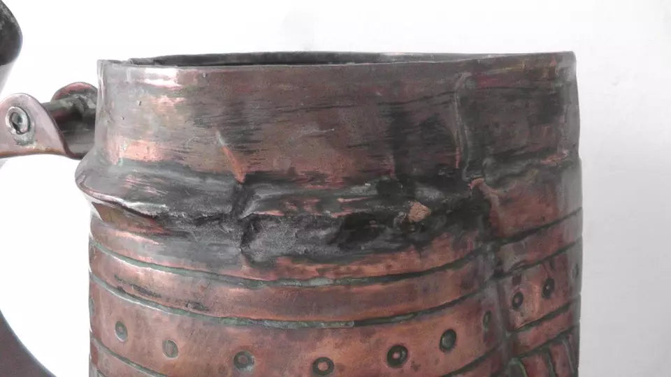 Rare Late 1600s/Mid 1700's Rare Bohemian Copper Master Stein - Very Large