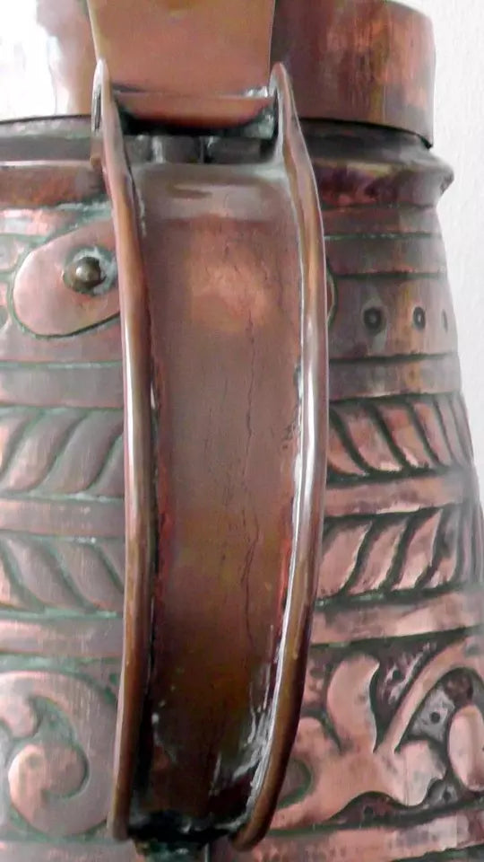Rare Late 1600s/Mid 1700's Rare Bohemian Copper Master Stein - Very Large