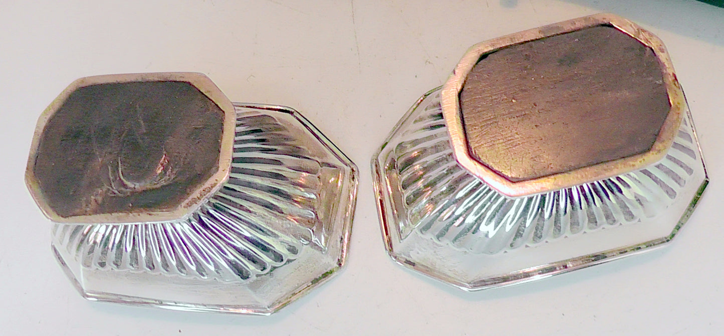 Cased Solid Silver Victorian Salts and Spoons - Date 1895
