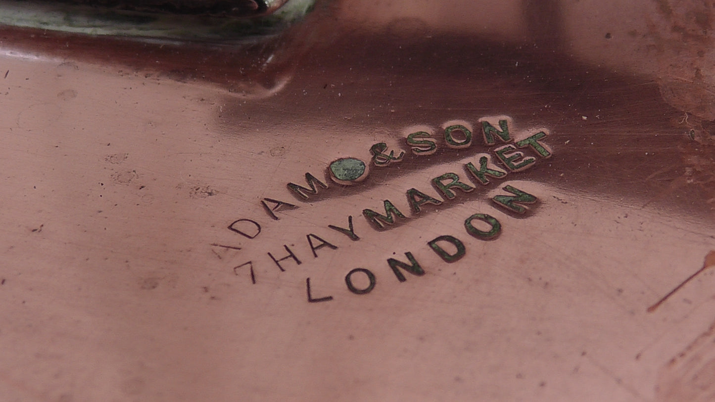 Fantastic Antique Large Copper Saucepan and Lid by Adams & Sons