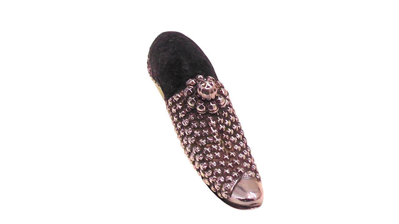 Antique Solid Silver Shoe Pin Cushion by Adie & Lovekin dates 1902