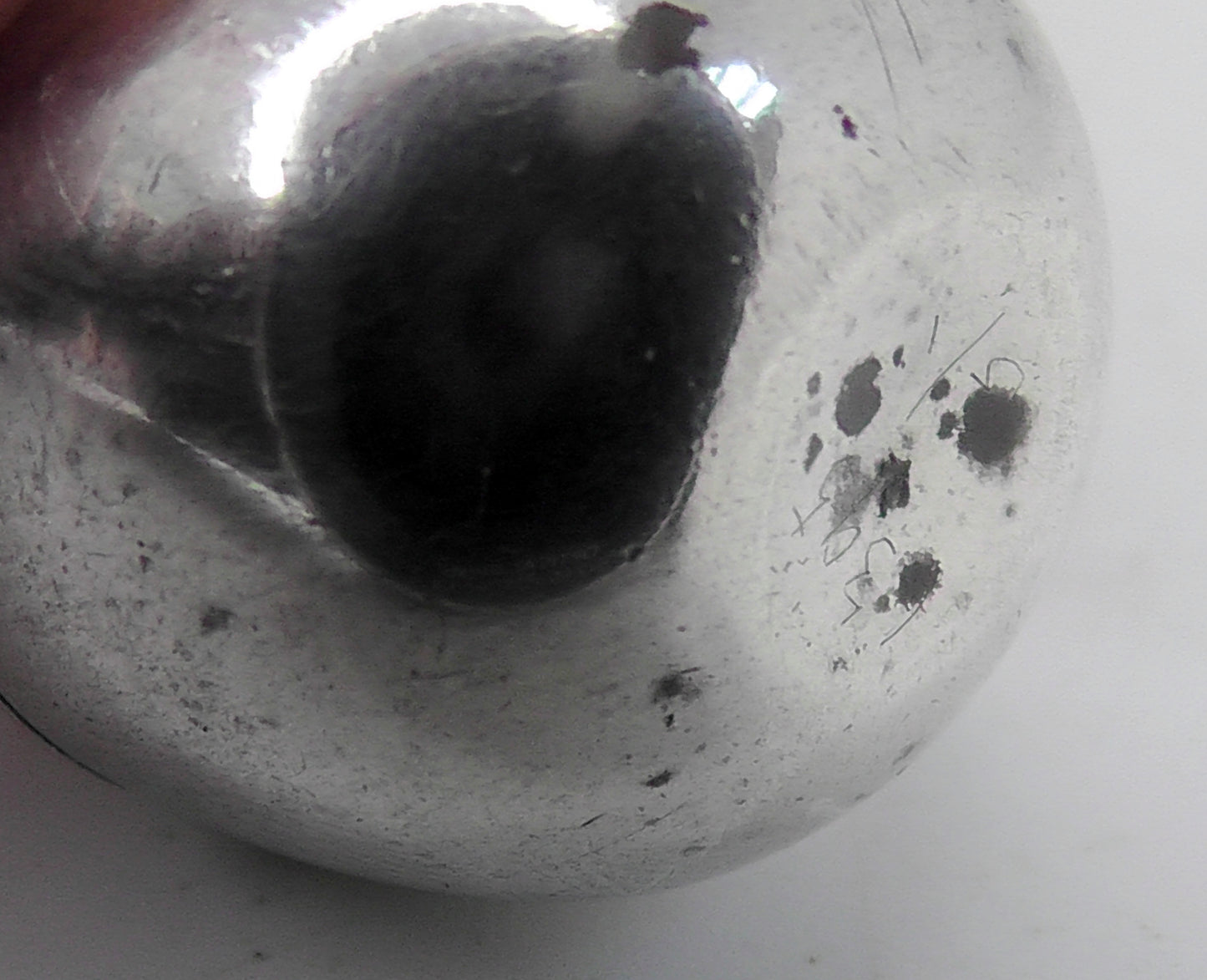 Solid Silver Smaller Egg Shaped Pepperette dates 1902