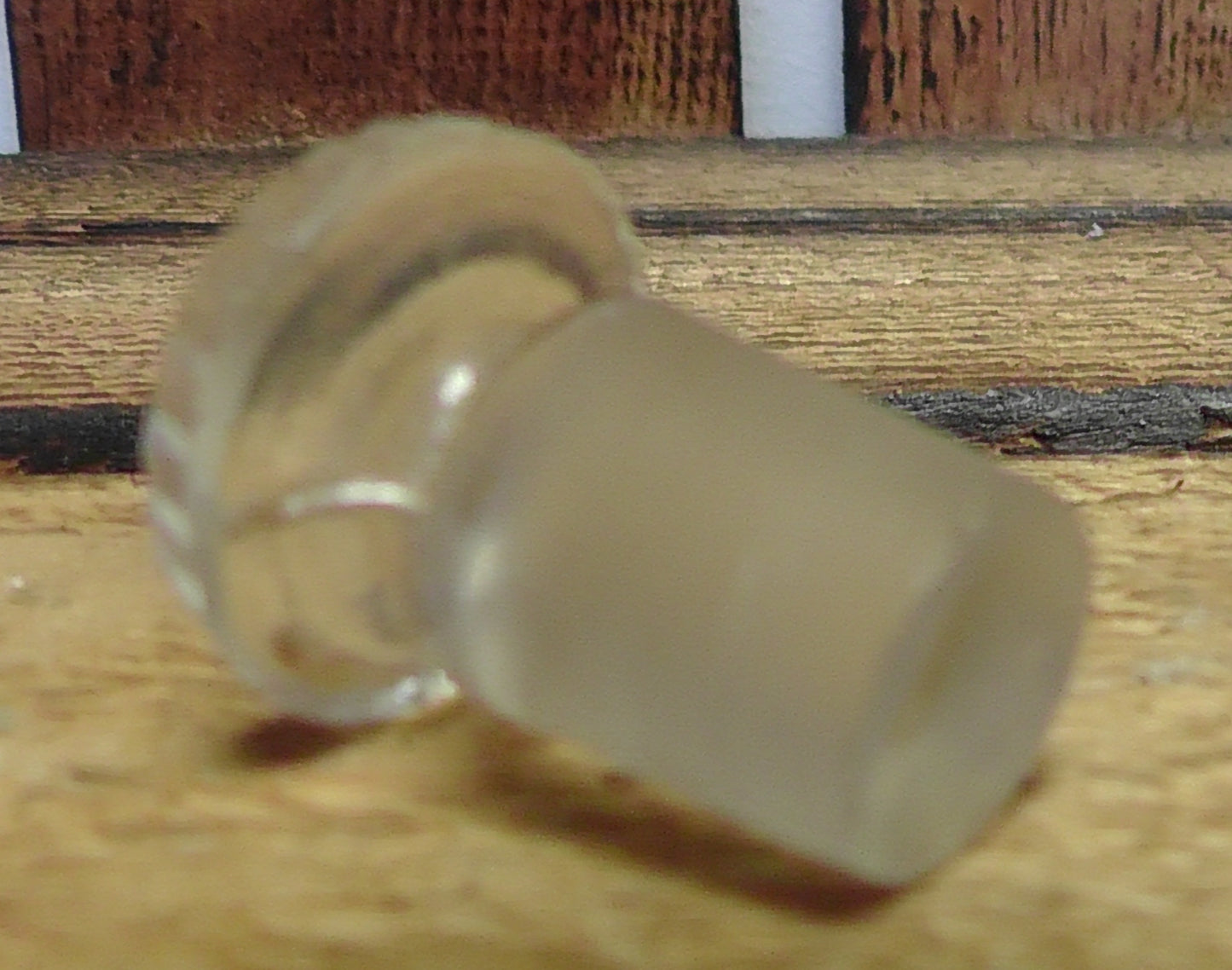 Small French Silver Topped Cut Glass Scent Bottle