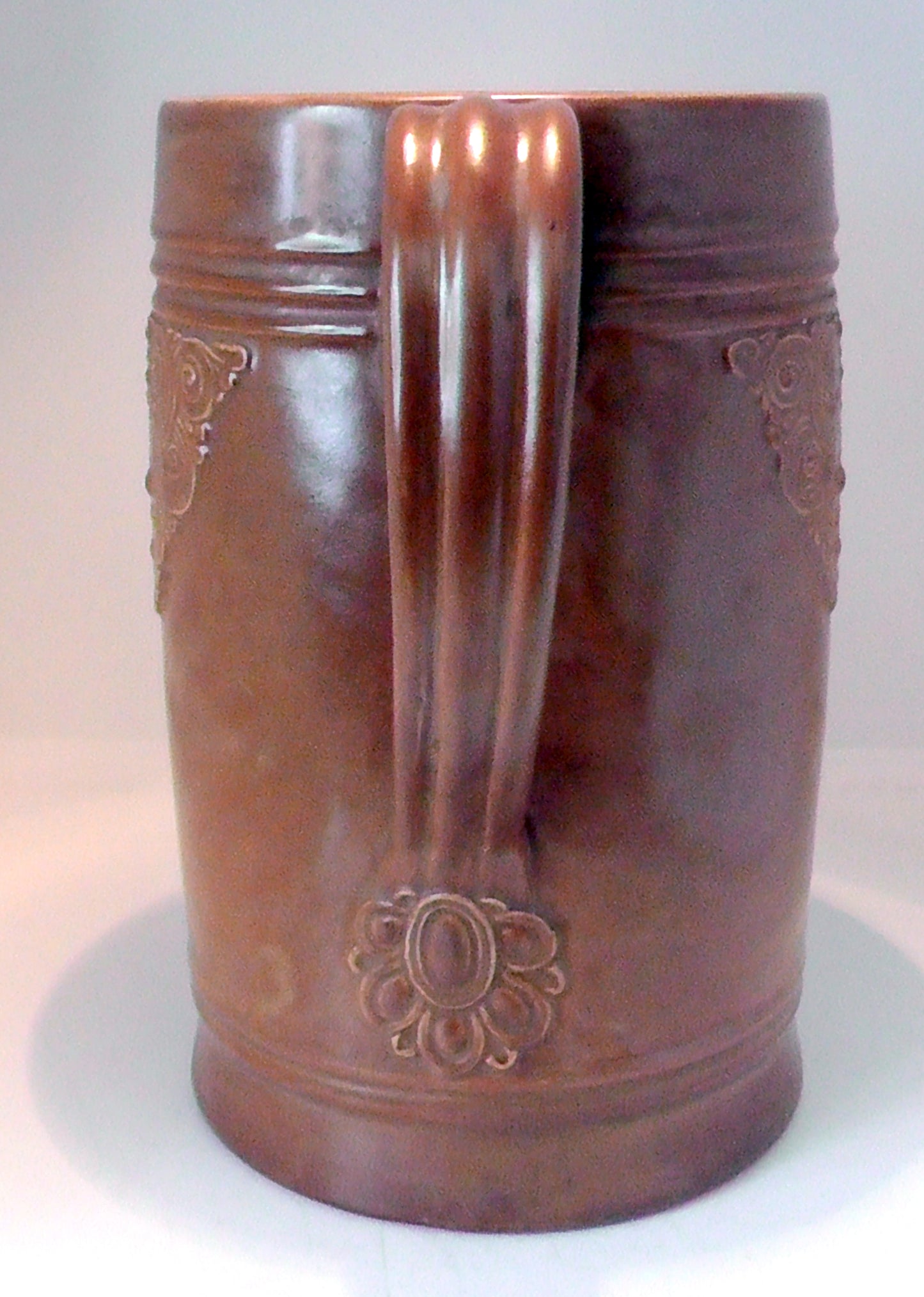 Rare Very Large Doulton Stoneware Bacchus Jug by Florrie Jones